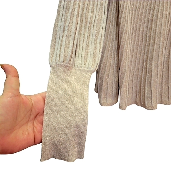 1 State scoop neck ribbec sweater - Picture 2 of 6